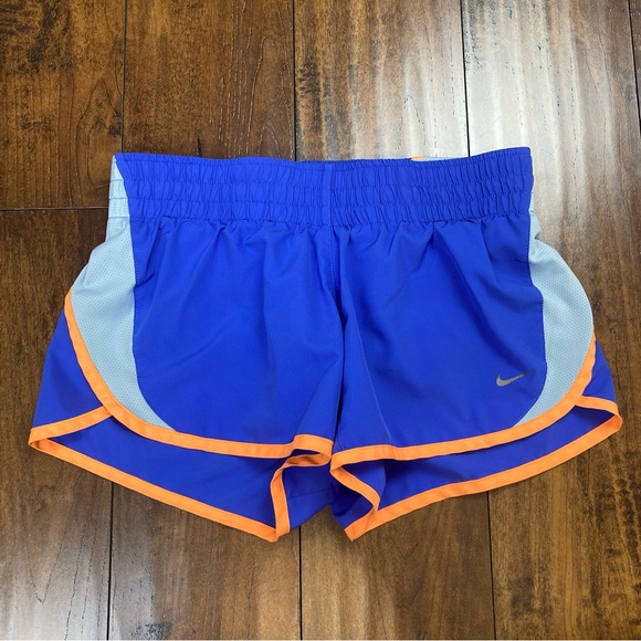 NIKE Women’s Running Shorts Dri-Fit Blue Gray 555434-564 Lightweight Size Small - Picture 1 of 9